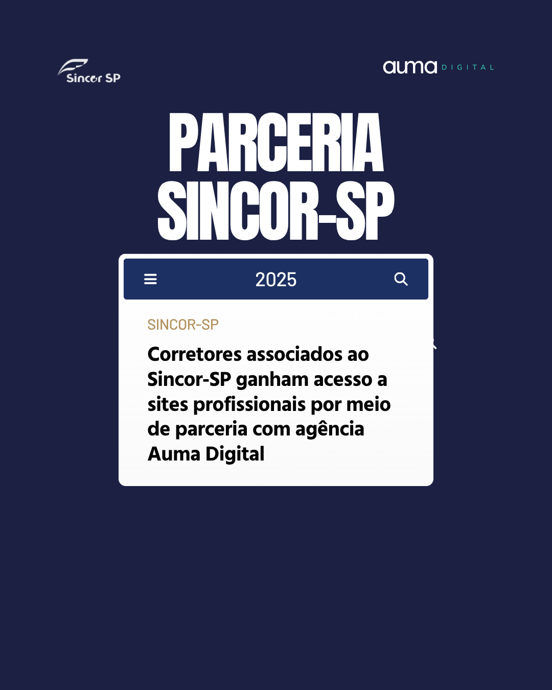 Corretores associados ao Sincor-SP ganham acesso a sites profissionais por meio de parceria com a Auma Digital