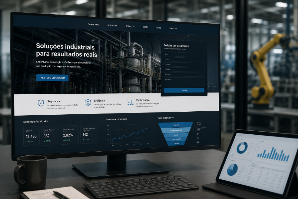 Sites industriais passam a ter papel maior na captação de pedidos de orçamento
